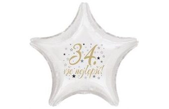 34. narozeniny balónek hvězda