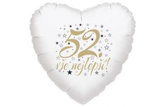 52. narozeniny balónek srdce