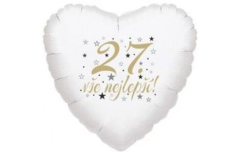 27. narozeniny balónek srdce