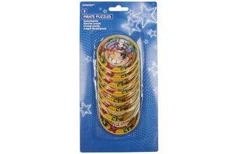 Piráti hlavolam s kuličkou 8 ks