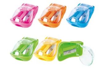 ořezávátko plast se zásobníkem mix barev 5000183