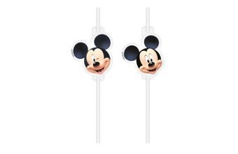 Mickey Mouse slámky na pití papírové 4 ks