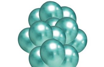 Balónky chromové zelené 20 ks 30 cm