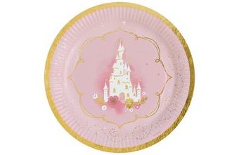 Princess talíře papírové 8 ks 23 cm