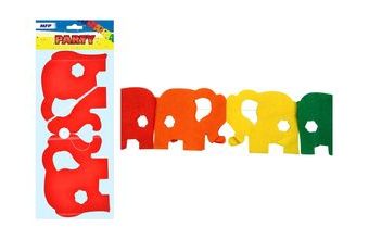 girlanda papír G04 slon 4m (18 x 15 cm) 1041911