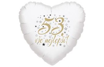 53. narozeniny balónek srdce
