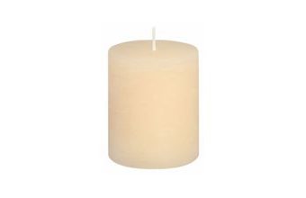 Svíčka válec krémová rustikální 68/80