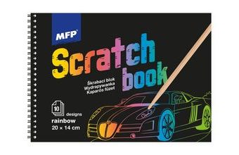 škrabací obrázek blok 20x14cm 10l mix/duha 1032112