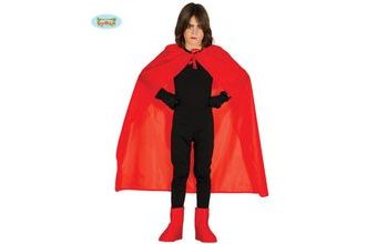 Kostým - DĚTSKÝ ČERVENÝ PLÁŠŤ 100 cm