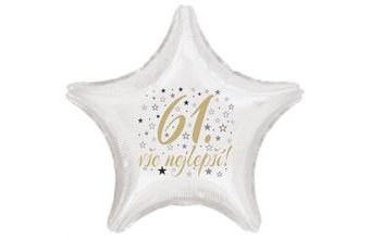 61. narozeniny balónek hvězda