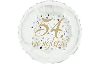 54. narozeniny balónek kruh