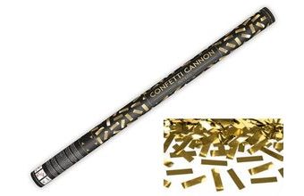 Konfety 80 cm -ZLATÉ METALICKÉ- Silvestr