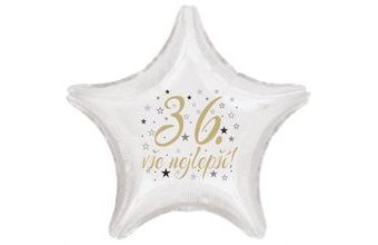 36. narozeniny balónek hvězda