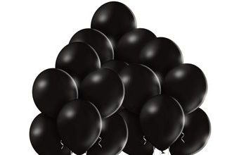 Balónky černé 025 - 50 kusů