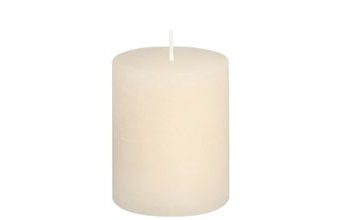 Svíčka válec krémová rustic 80/80