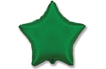 Balón foliový 45 cm Hvězda zelená