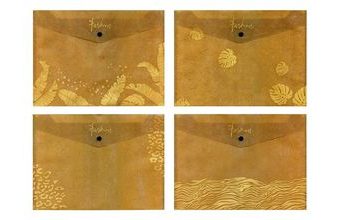 složka M druk A5 PP potisk LUX mix č.5 fashion hnědozlaté 5370599