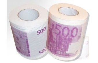 Toaletní papír 500 Euro