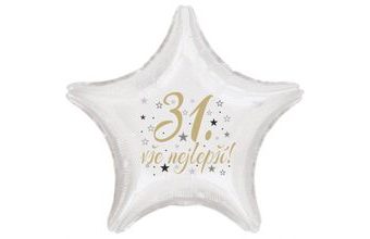 31. narozeniny balónek hvězda