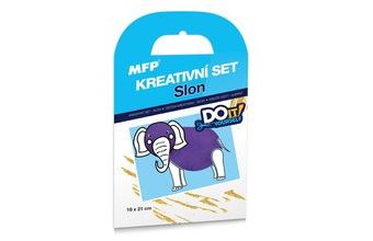 kreativní set - Slon - fóliová technika 1041994