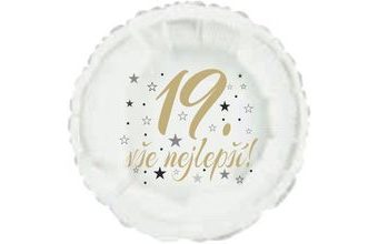 19. narozeniny balónek kruh