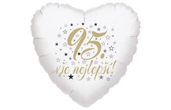 95. narozeniny balónek srdce