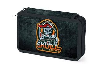 Penál 2 patra Esports Skull Gamer