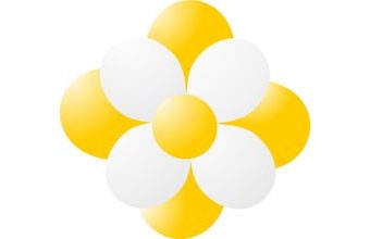 Balónky kytka žlutá