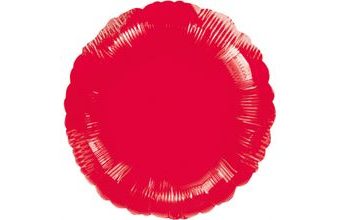 Balónek kruh Red Metallic