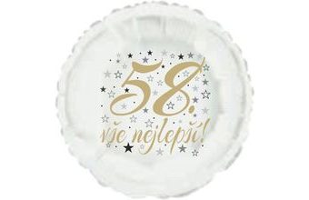 58. narozeniny balónek kruh