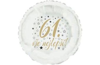 61. narozeniny balónek kruh
