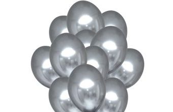 Balónky chromové stříbrné 20 ks 30 cm