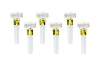 Frkačky bílé se zlatými hvězdičkami 6 ks 20 cm