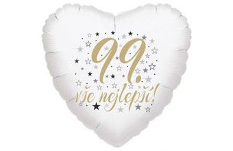 99. narozeniny balónek srdce