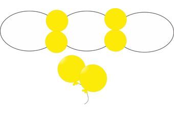 Balónek černý metalický 090