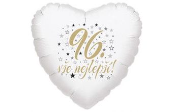 96. narozeniny balónek srdce