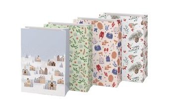 sáček papírový vánoční KRAFT 26x36x12cm mix 5251419