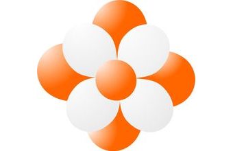 Balónky kytka oranžová