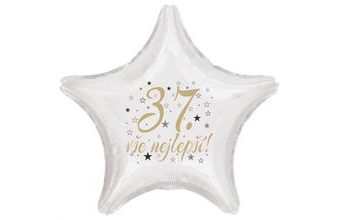 37. narozeniny balónek hvězda