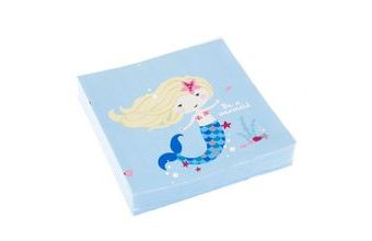 Mořská panna ubrousky 20 ks 33 cm x 33 cm