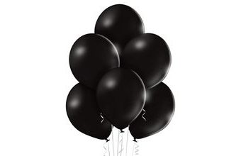 Balónky černé - 10 kusů