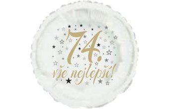 74. narozeniny balónek kruh