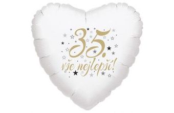 35. narozeniny balónek srdce