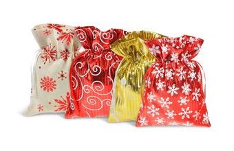 sáček textil vánoční 18x23cm mix 5800724