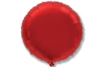 Balón foliový 45 cm Kulatý červený