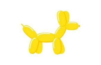 Tvarovací balónek žlutý