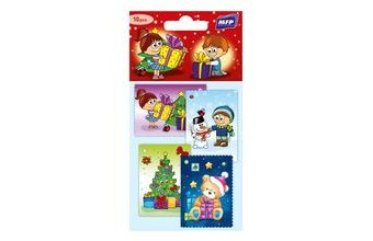 jmenovky na dárky vánoční 10ks dětské 1240523