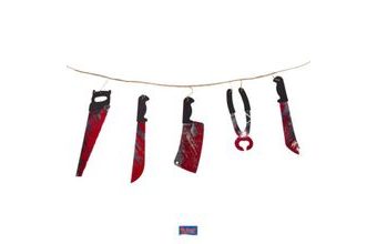 Girlanda - krvavé nářadí 180 cm - Halloween