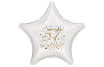 57. narozeniny balónek hvězda