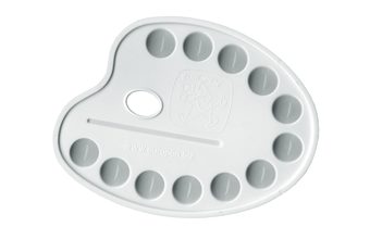 Malířská paleta - plast - 19x14,5 cm